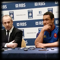 Philippe Saint Andre Thierry Dusautoir RBS 6 Nations Launch 2015